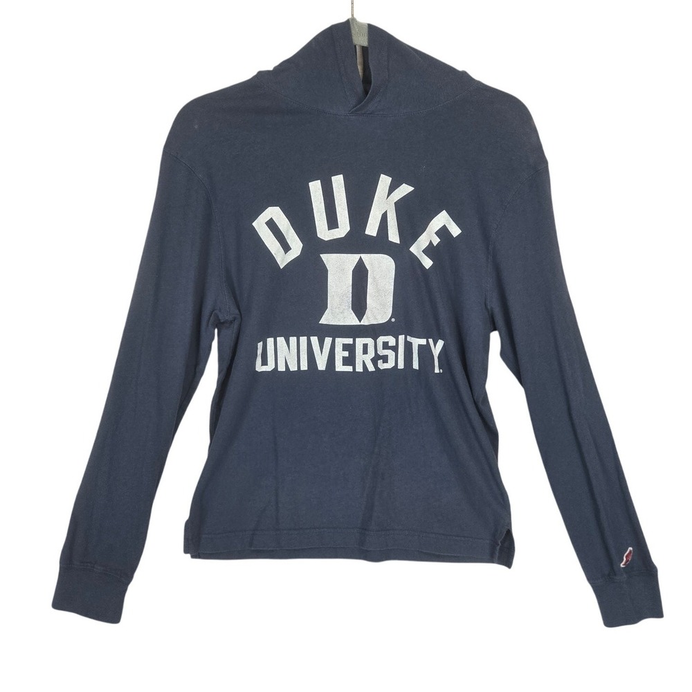 Duke University Blue Lightweight Hooded Jersey Womens S Academia Ivy League Prep